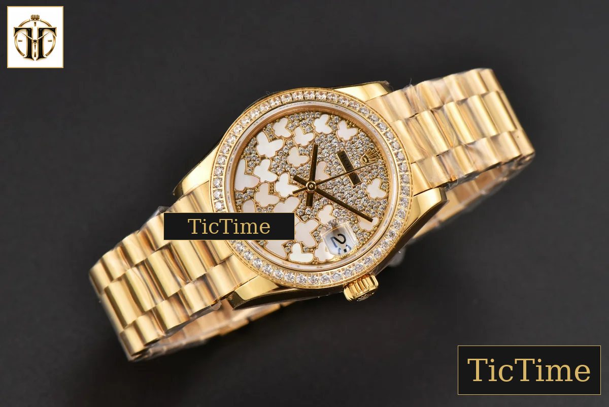 DateJust Ladies 904L 31mm WF YG Diamond Butterfly Dial Oyster Bracelet A2671 — foto 13