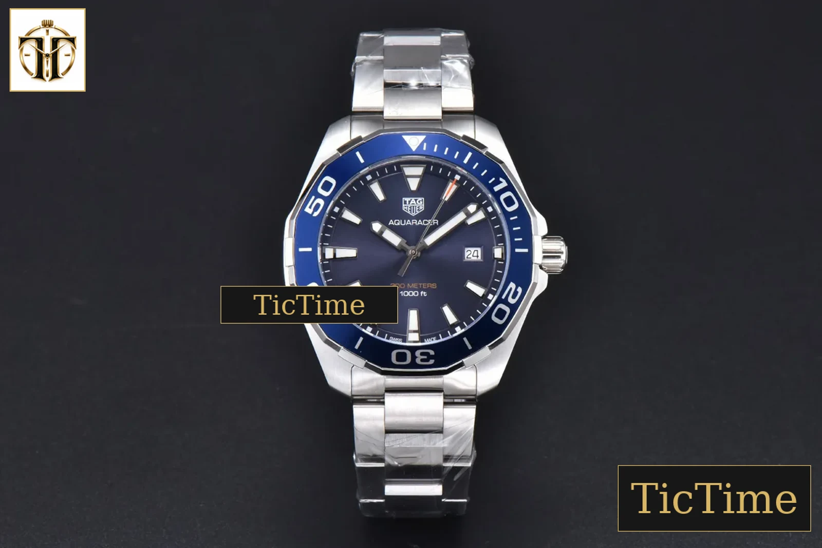 Aquaracer 300M 41mm OF Purple Dial SS Bracelet SW200 — foto 3