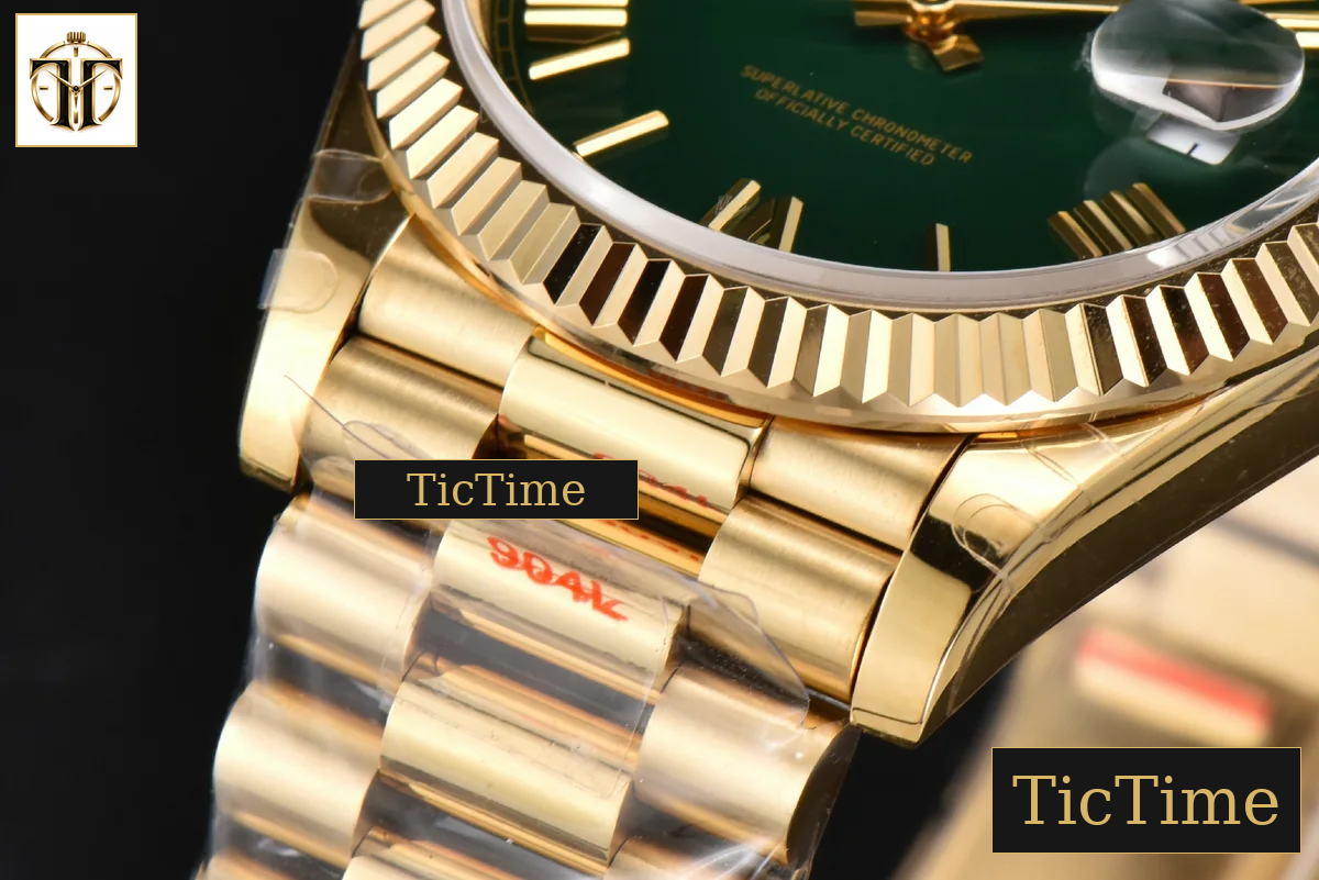 DayDate 904L 40mm GMF YG Green Dial YG Bracelet A2836 — foto 10