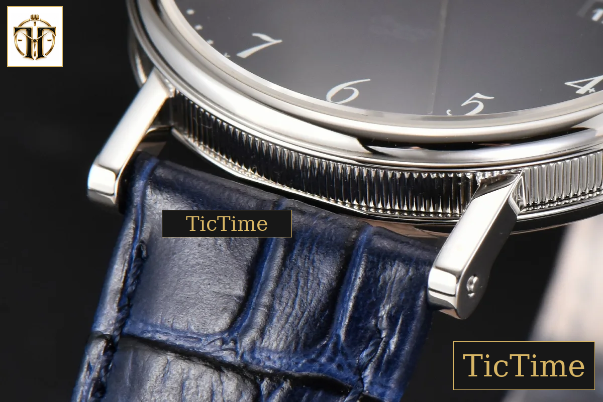 Classique 5177 38mm LTF Black Dial Digital Marker Blue Leather Strap MY9015 — foto 9