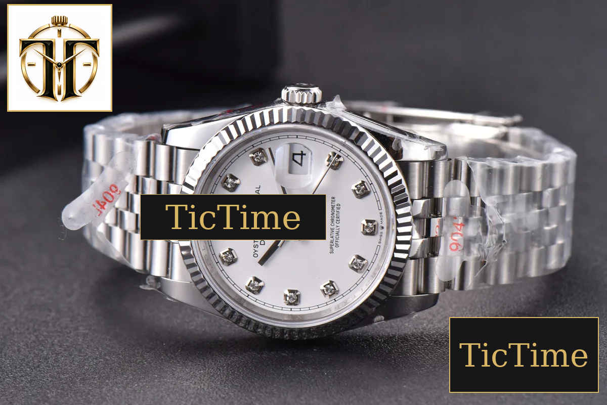 DateJust 36mm GMF SS White Dial Diamond Marker Jubilee Bracelet VR3235 — foto 16