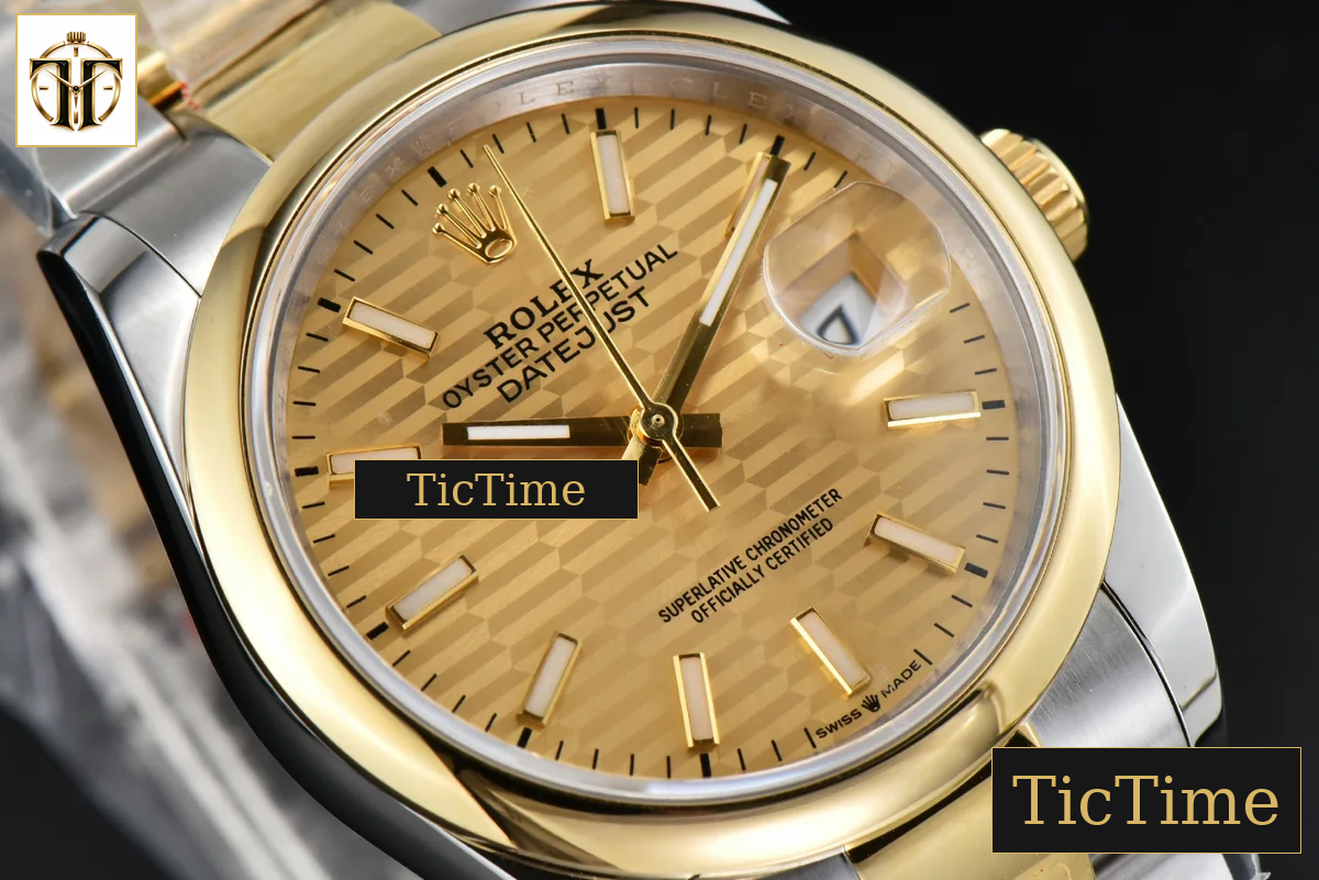 DateJust 36mm BPF YG/SS Smooth YG Motif Dial Oyster Bracelet A2824 — foto 11