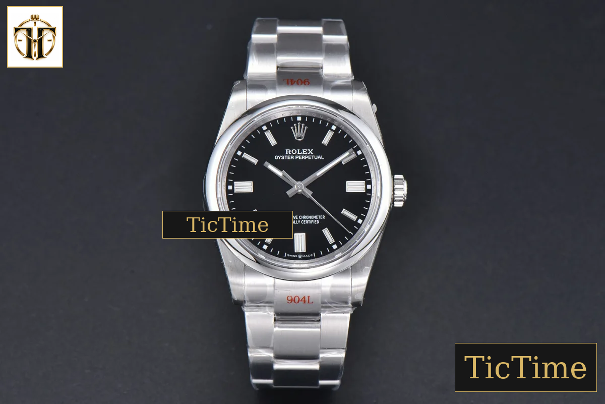 Oyster Perpetual 904L 126000 36mm GMF Black Dial SS Bracelet VR3230 — foto 3