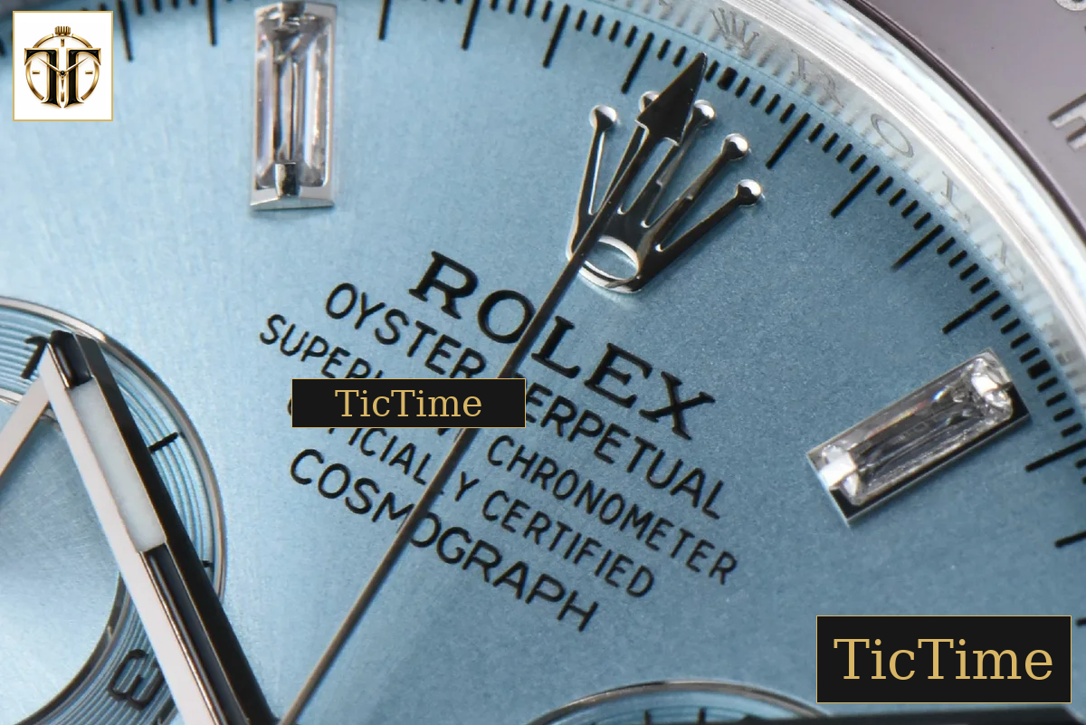 Daytona 116506 40mm Clean Factory Ice Blue Dial Moissanite Markers SS Bracelet SA4130 — foto 6