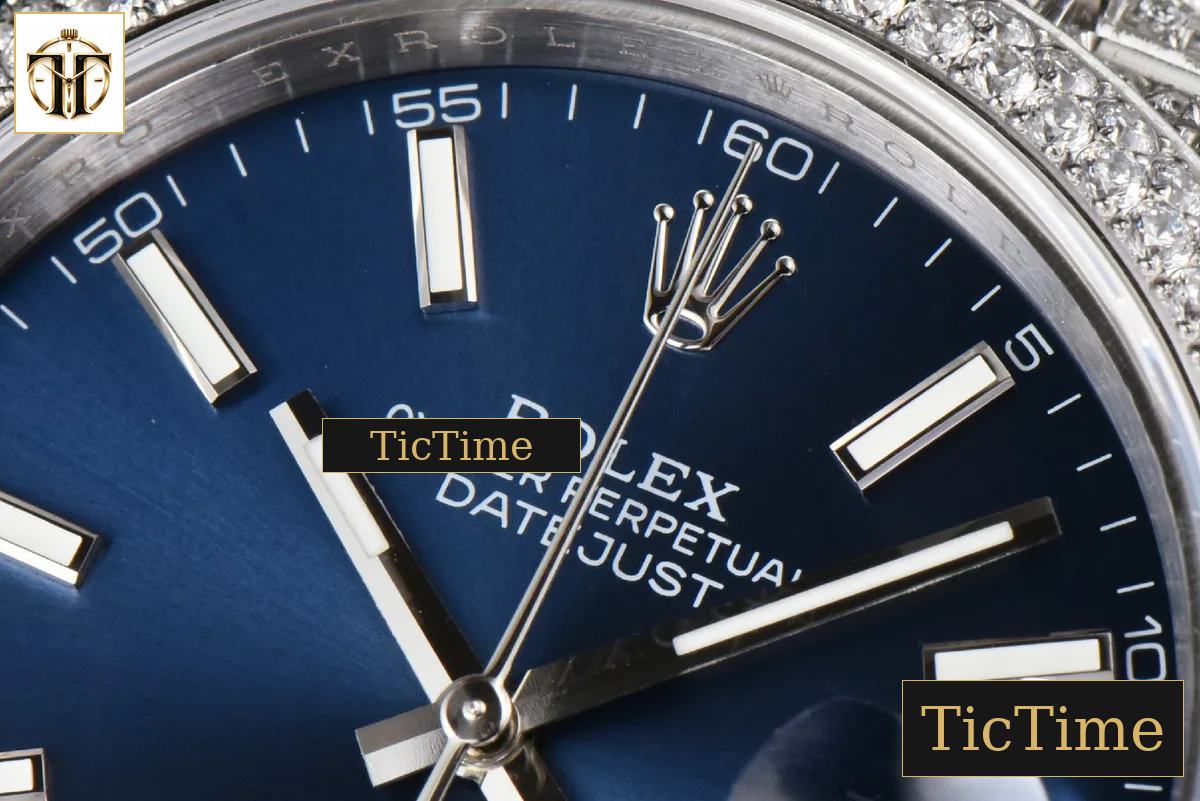 Datejust Full 41mm GMF Diamond Blue Dial Jubilee Bracelet A2824 — foto 5