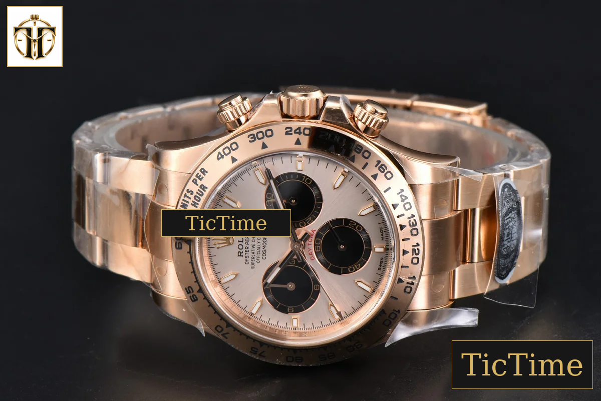 Daytona 126505 40mm Clean Factory RG Black Subdial RG Bracelet SH4131 — foto 16