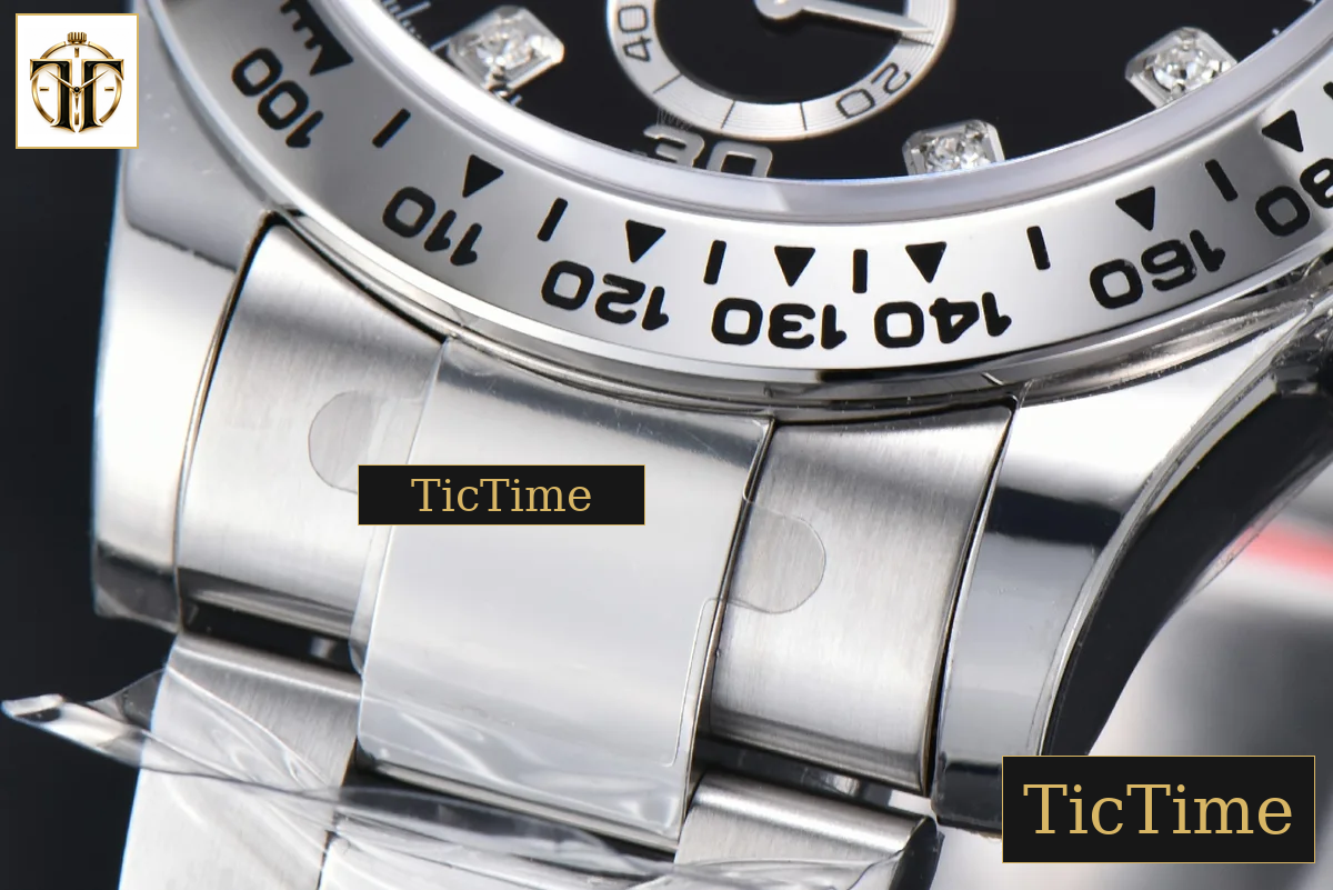 Daytona 116509 APSF SS Black Dial Diamond Marker SS Bracelet SH4130 — foto 11
