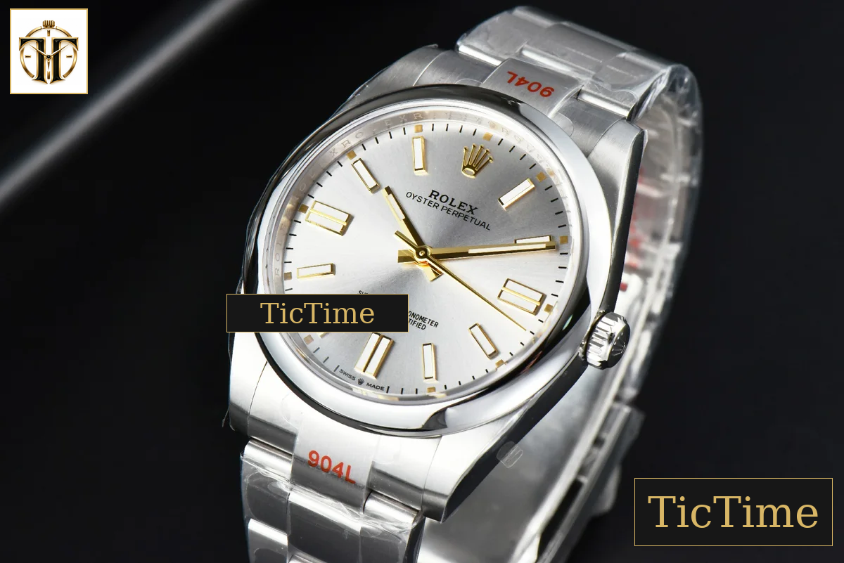 Oyster Perpetual 124300 41mm EWF Silver Dial SS Bracelet A3230 — foto 4