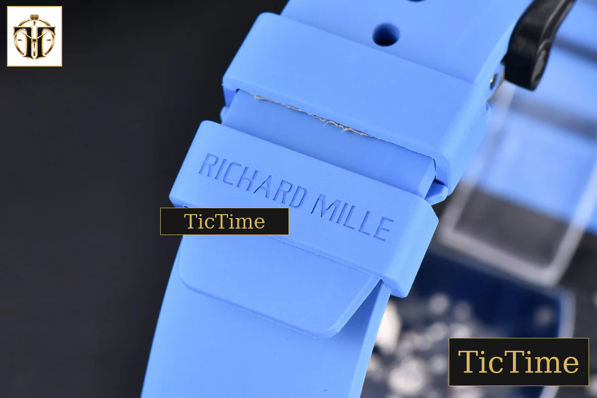 RM035-02 KVF Skeleton Dial Red Blue Rubber Strap V3 Miyota8215 — foto 21