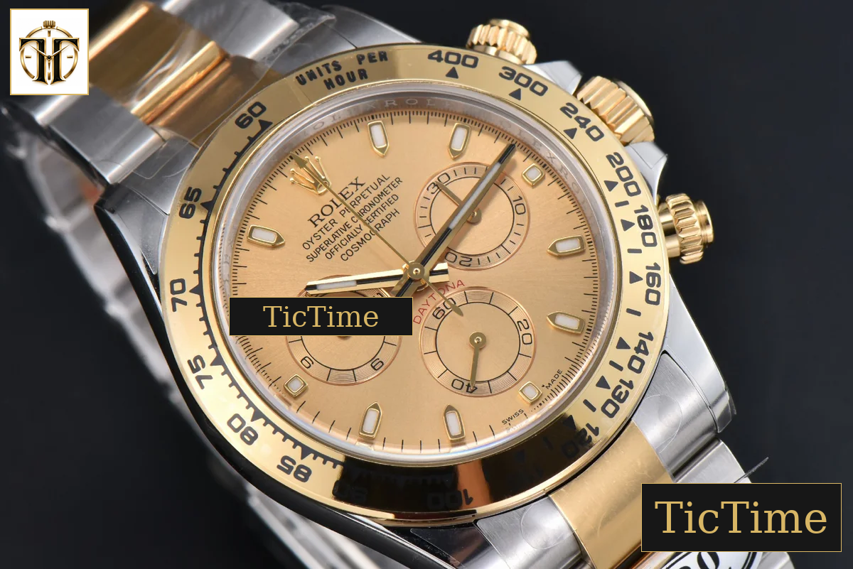 Daytona 116503 Clean Factory YG/SS YG Dial Lume Marker YG/SS Bracelet 4130 — foto 13
