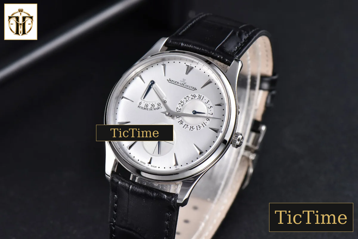 Master Ultra Thin Réserve de Marche 1378420 39mm ZF Silver Dial Black Leather Strap A938 — foto 3