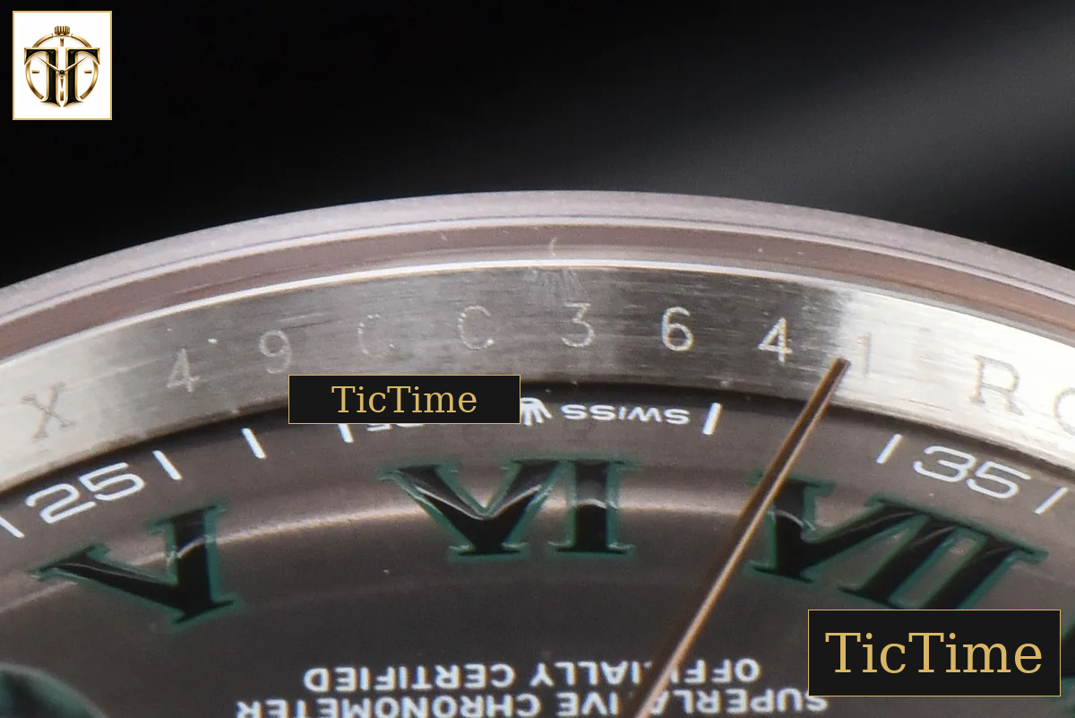 DateJust 36mm BPF RG/SS Smooth Bezel Gray Wimbledon Dial Jubilee Bracelet A2824 — foto 14