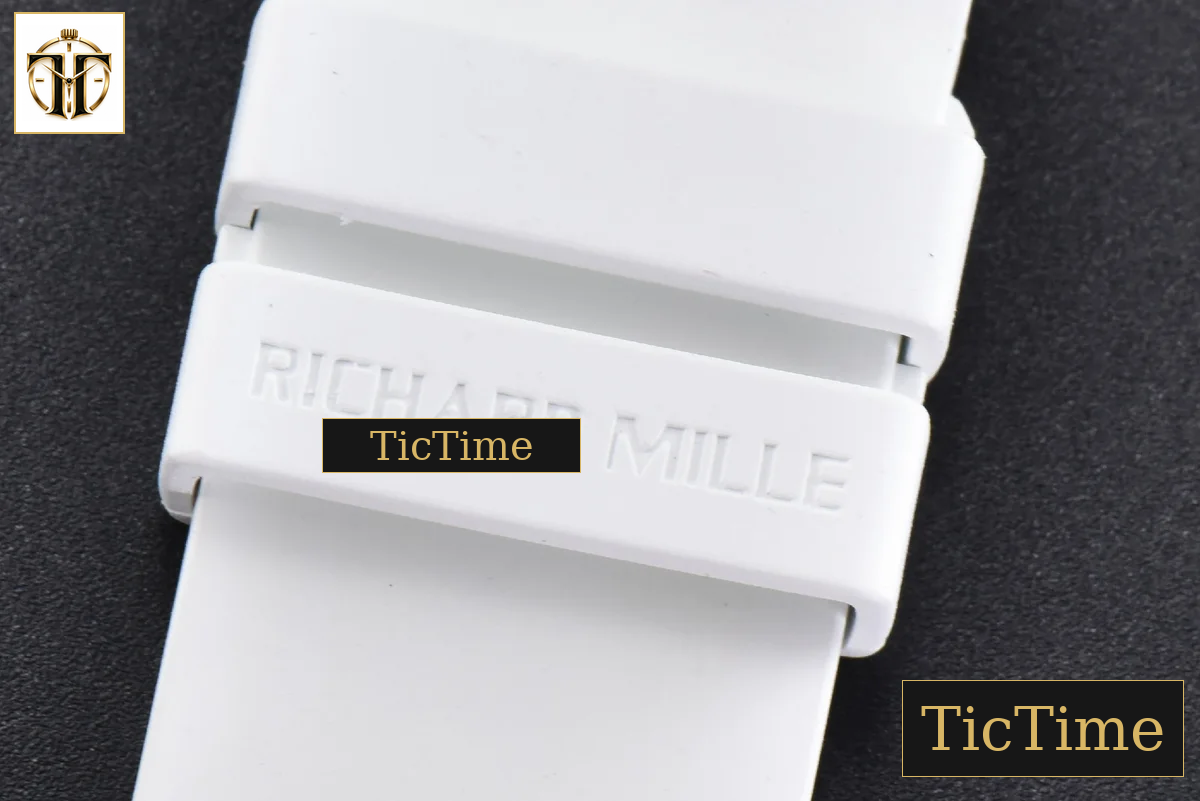 NTPT RM035-02 42mm ZF Skeleton Dial White Rubber Strap NH05A — foto 28
