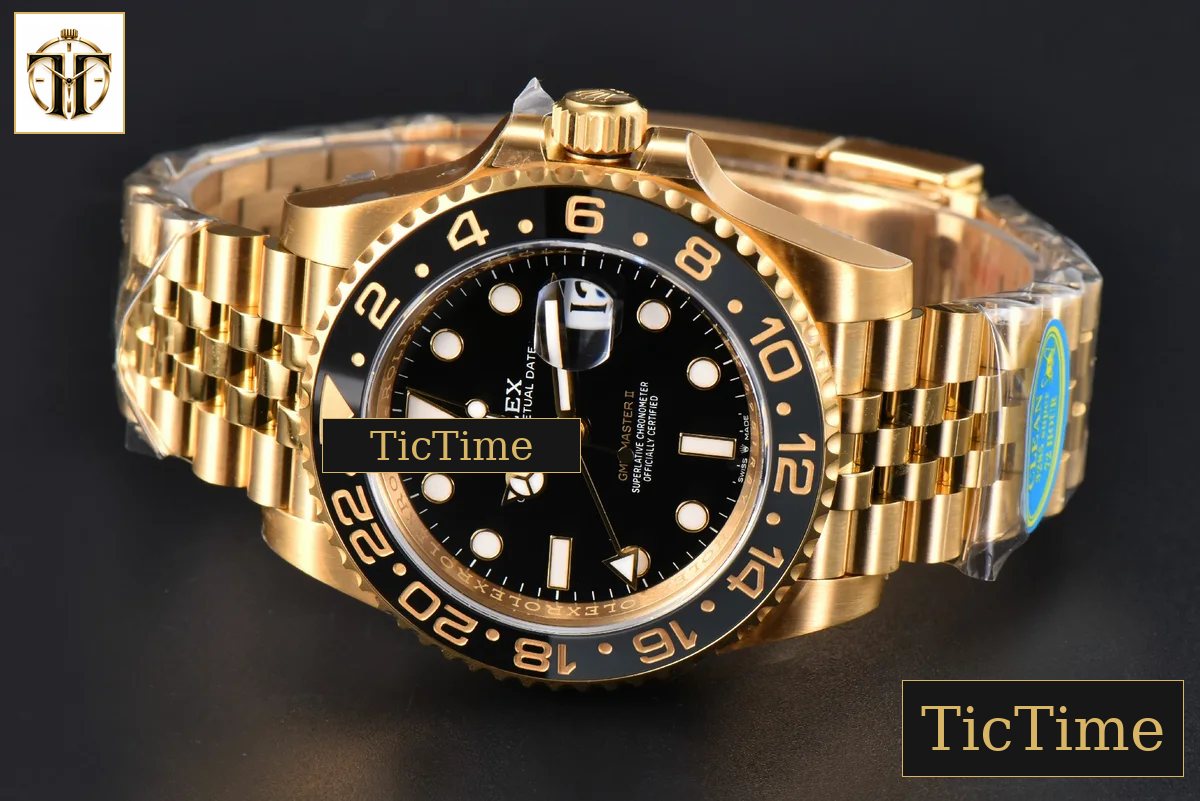 GMT Master II 126718 40mm Clean Factory YG Black/Gray Bezel Black Dial Jubilee Bracelet DD3285 — foto 18