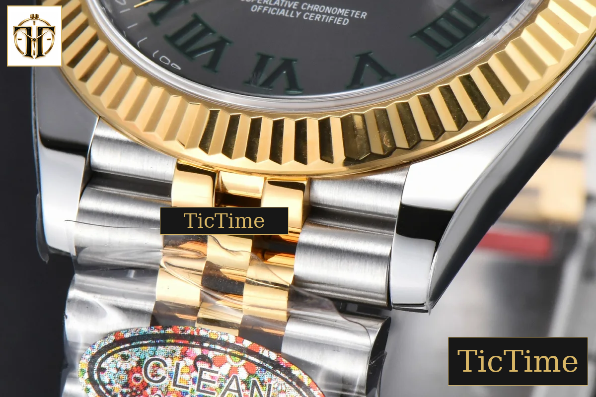 DateJust 126333 41mm Clean Factory YG/SS Wimbledon Gray Dial Jubilee Bracelet VR3235 — foto 10