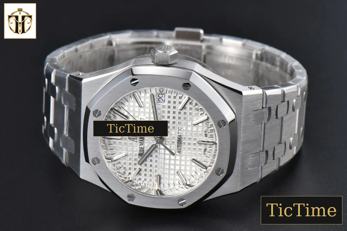 Royal Oak 15450 37mm ZF White Textured Dial SS Bracelet SA3120 — foto 13