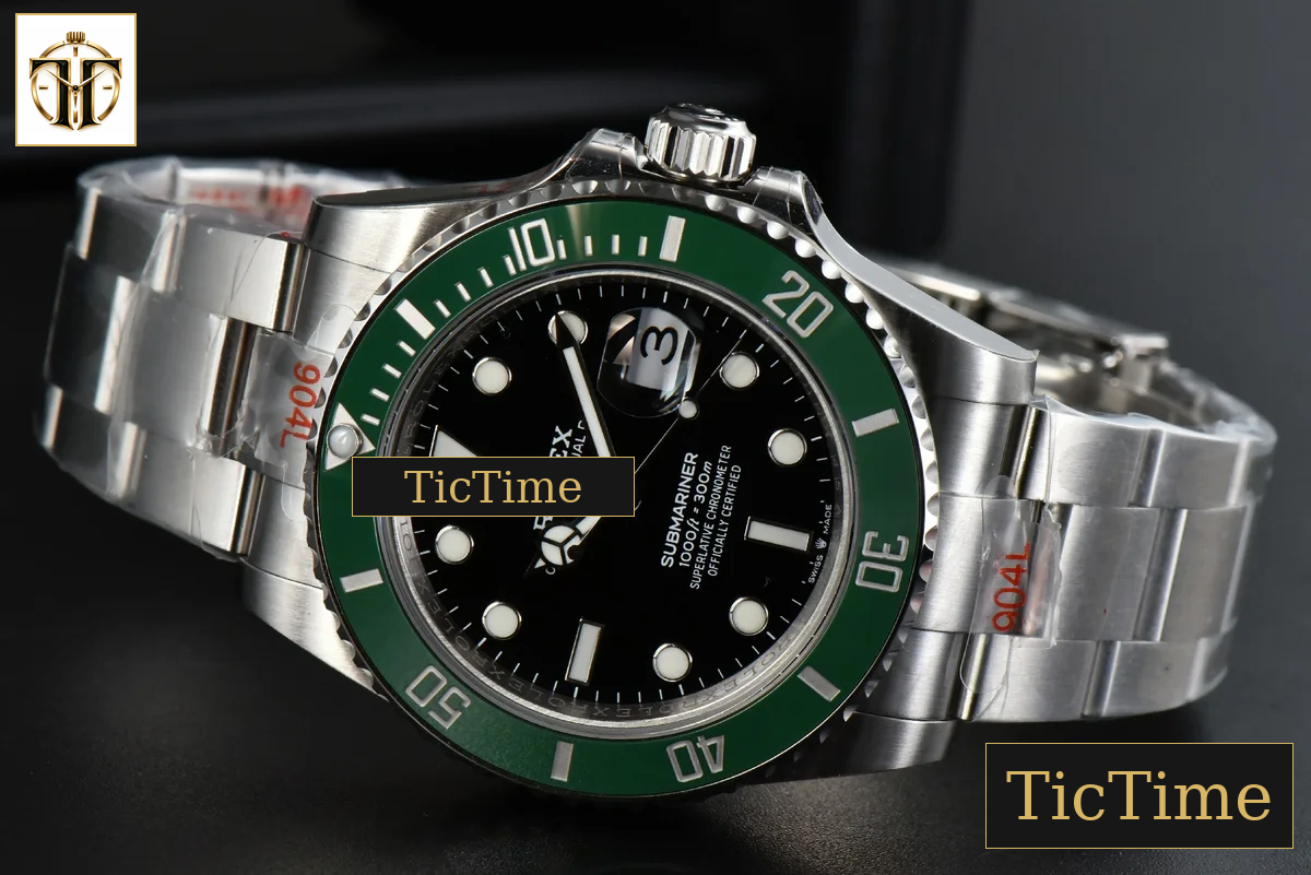 Submariner LV 126610 41mm GMF Green Ceramic Black Dial SS Bracelet VR3235 — foto 16