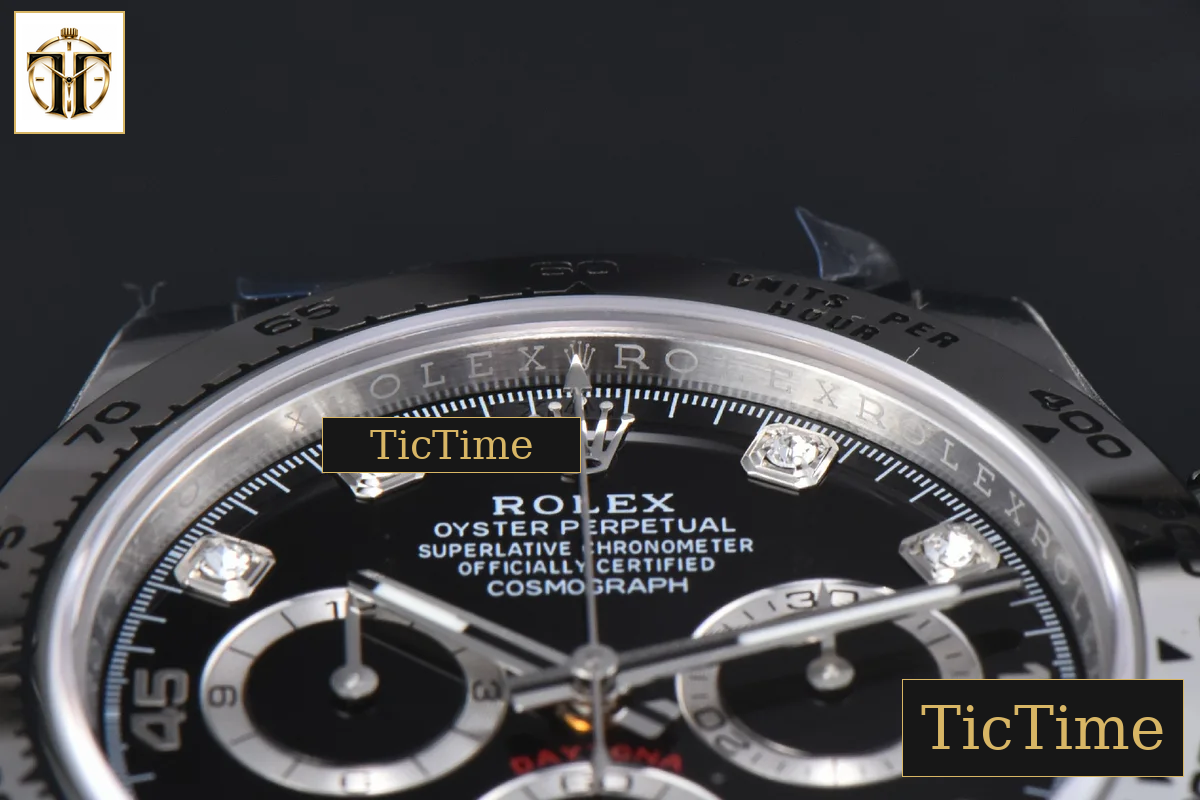 Daytona 116509 APSF SS Black Dial Diamond Marker SS Bracelet SH4130 — foto 13
