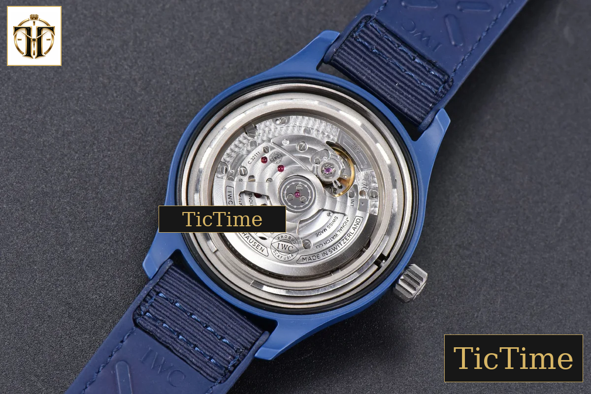 Pilot Laureus IW328101 41mm ZF Blue Ceramic Blue Nylon Strap A32111 — foto 23