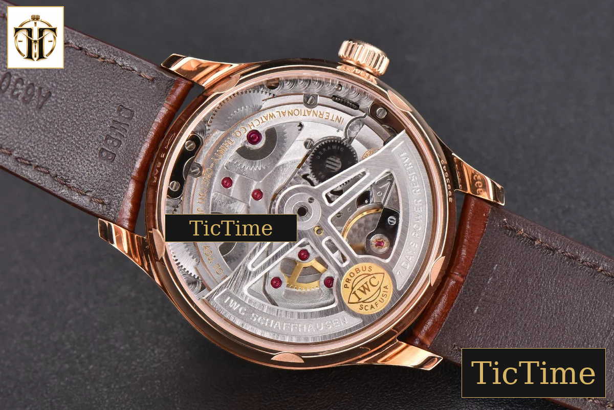 Portuguese PR IW500113 42mm ZF RG White Dial RG Marker Brown Leather Strap A51011 — foto 18