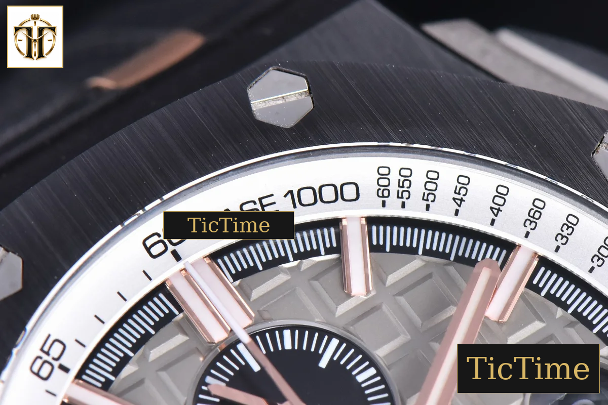 Royal Oak Offshore 44mm JF Black Ceramic Germany Edition Gray Dial Rubber Strap A3126 — foto 10