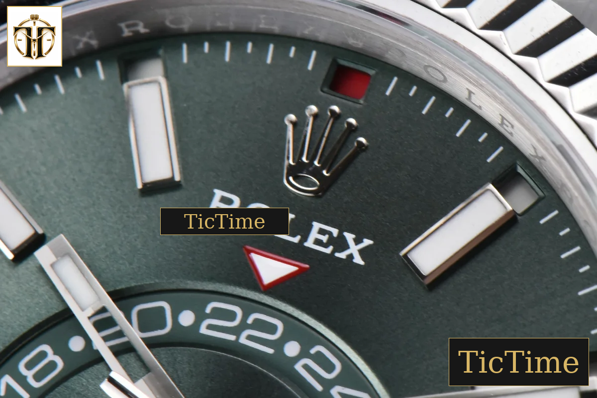 Sky-Dweller 904L 326934 42mm ZF Green Dial SS Bracelet A2824 — foto 6