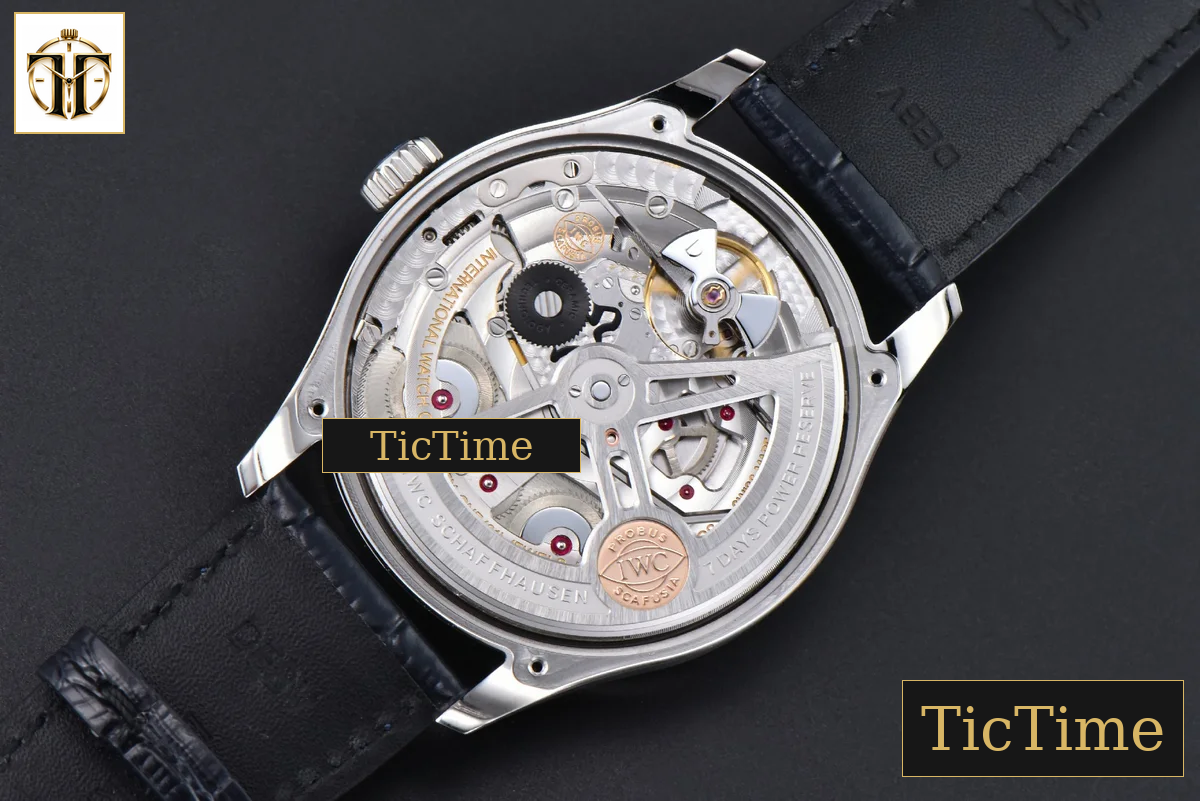 Portugieser Automatic 7 Days IWC0559A 42mm APSF SS White Dial Blue Numeral Markers Black Leather Strap A52010 — foto 17
