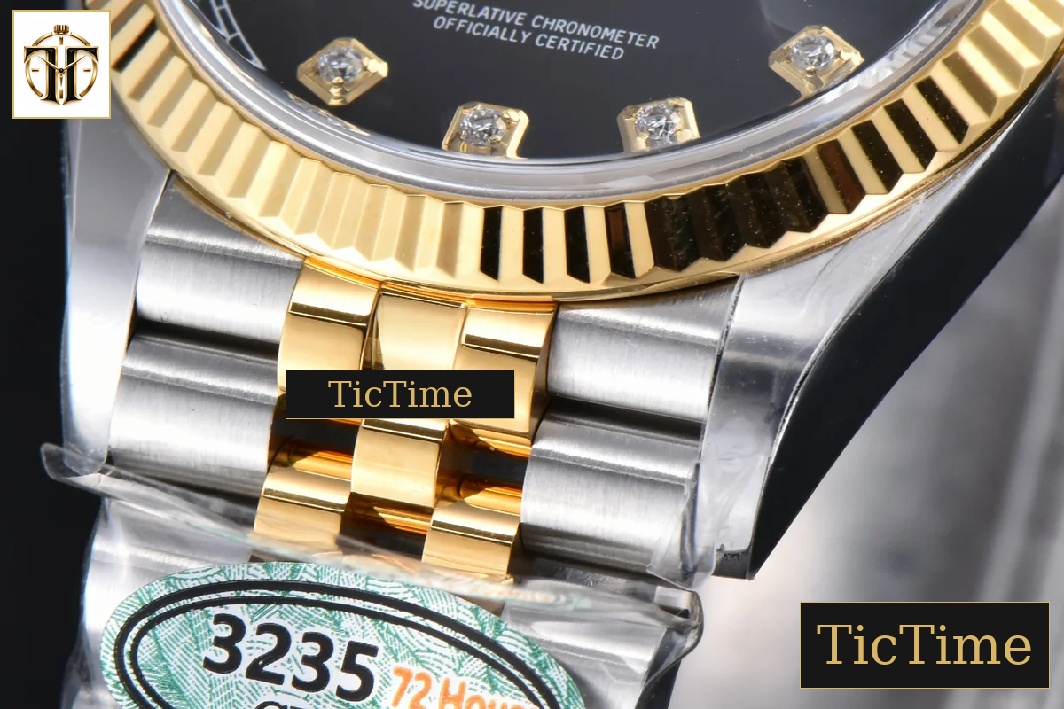 DateJust 126333 36mm Clean Factory YG/SS Black Dial Diamond Marker YG/SS Jubilee Bracelet VR3235 — foto 10