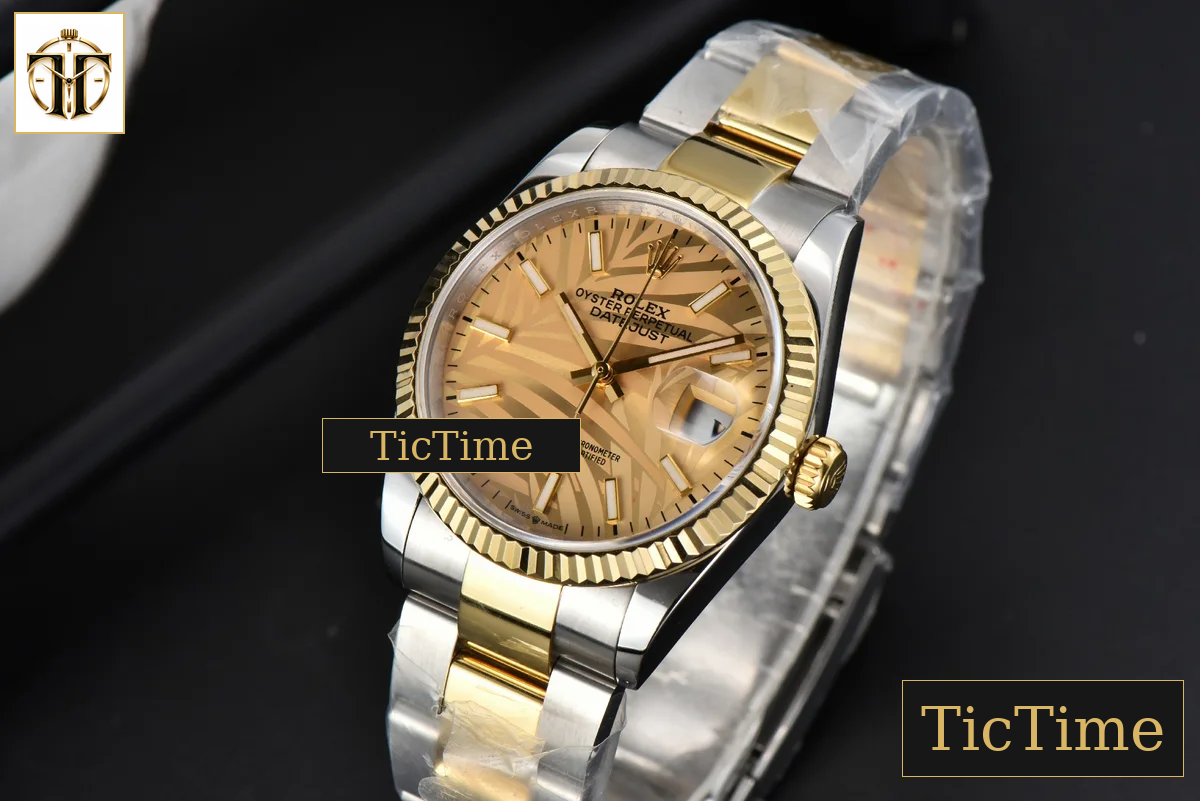 DateJust 36mm BPF YG/SS YG Palm Dial Oyster Bracelet A2824 — foto 4