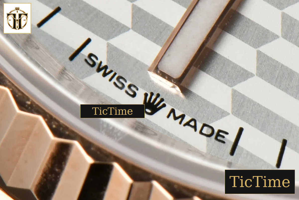 DateJust 36mm BPF RG/SS Fluted Bezel Silver Motif Dial Jubilee Bracelet A2824 — foto 8