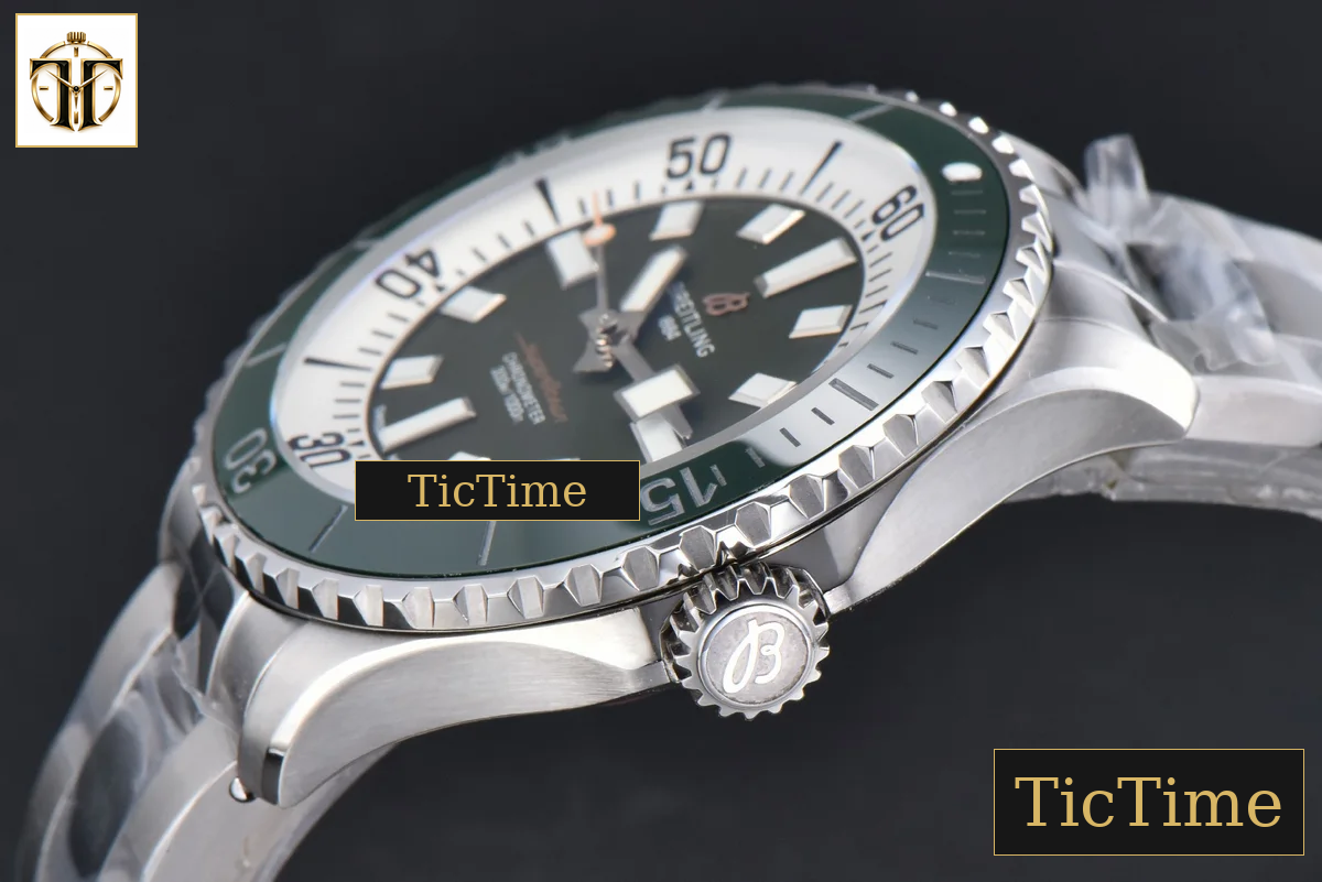 SuperOcean 44mm TF Green/White Dial SS Bracelet A2824 — foto 11