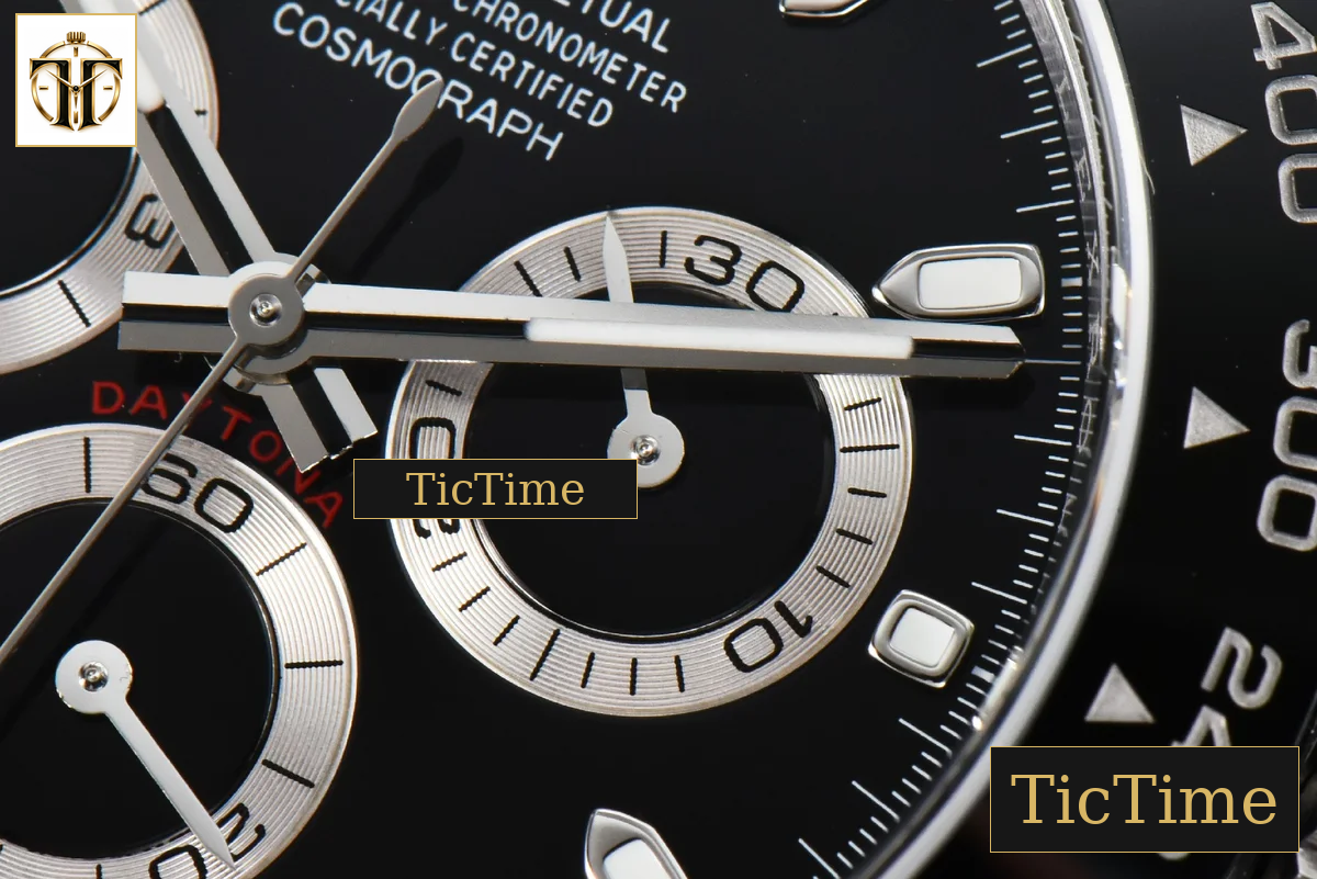 Daytona 116500 BTF Black Ceramic Black Dial SS Bracelet 4130 — foto 7