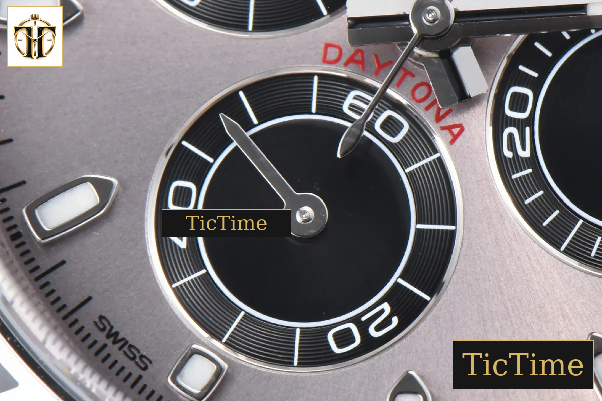 Daytona 116509 40mm Clean Factory SS Gray Dial Black Subdial SS Bracelet A4130 — foto 8
