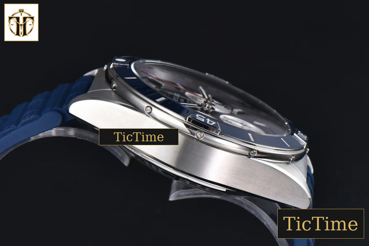 Chronomat B01 44mm BLSF Blue Bezel Blue Dial White Subdial White Rubber Strap 7750 — foto 13