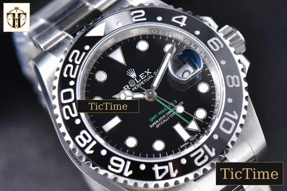 GMT Master 116710LN 40mm V9F Black Dial Black Bezel Oyster Bracelet A3186 — foto 11