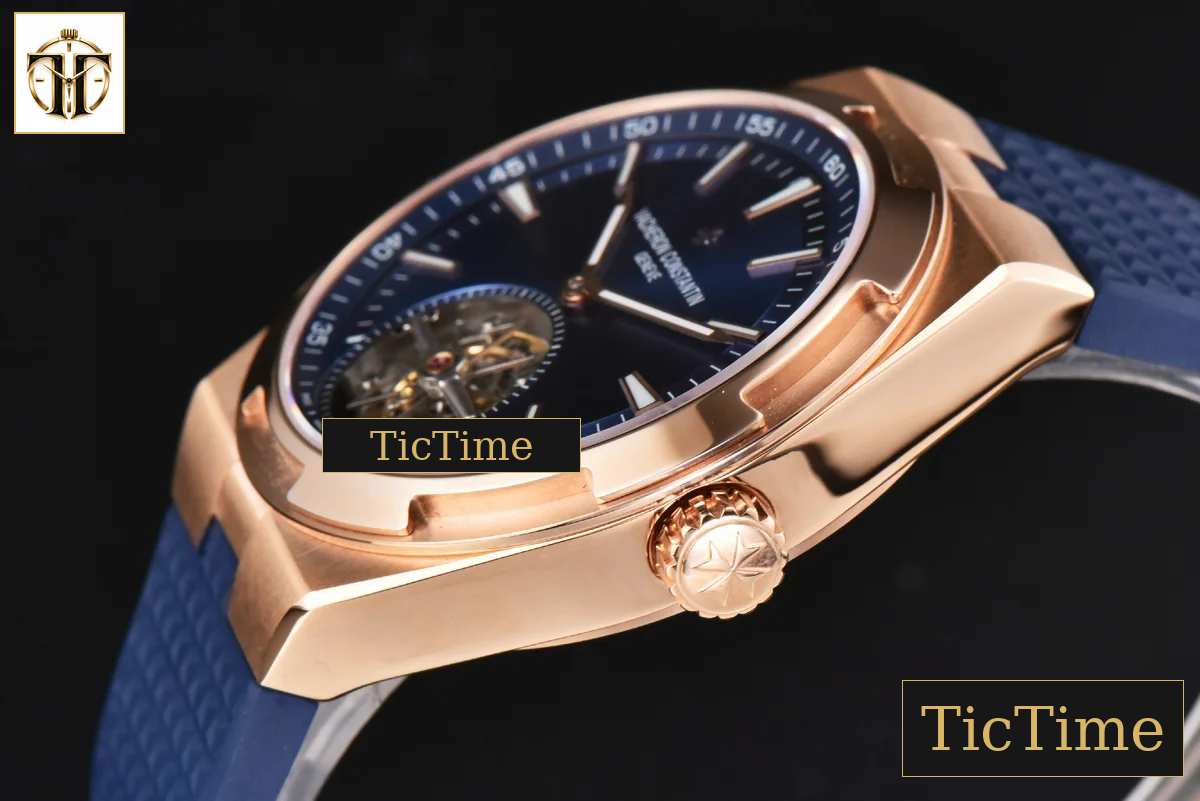 Overseas Tourbillon 6000V 42.5mm BBRF RG Blue Dial Blue Rubber Strap Tourb — foto 11