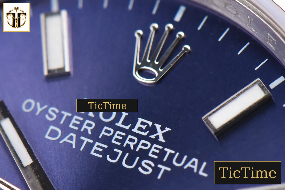 DateJust 36mm GMF SS Smooth Bezel Blue Dial Stick Marker Jubilee Bracelet VR3235 — foto 4
