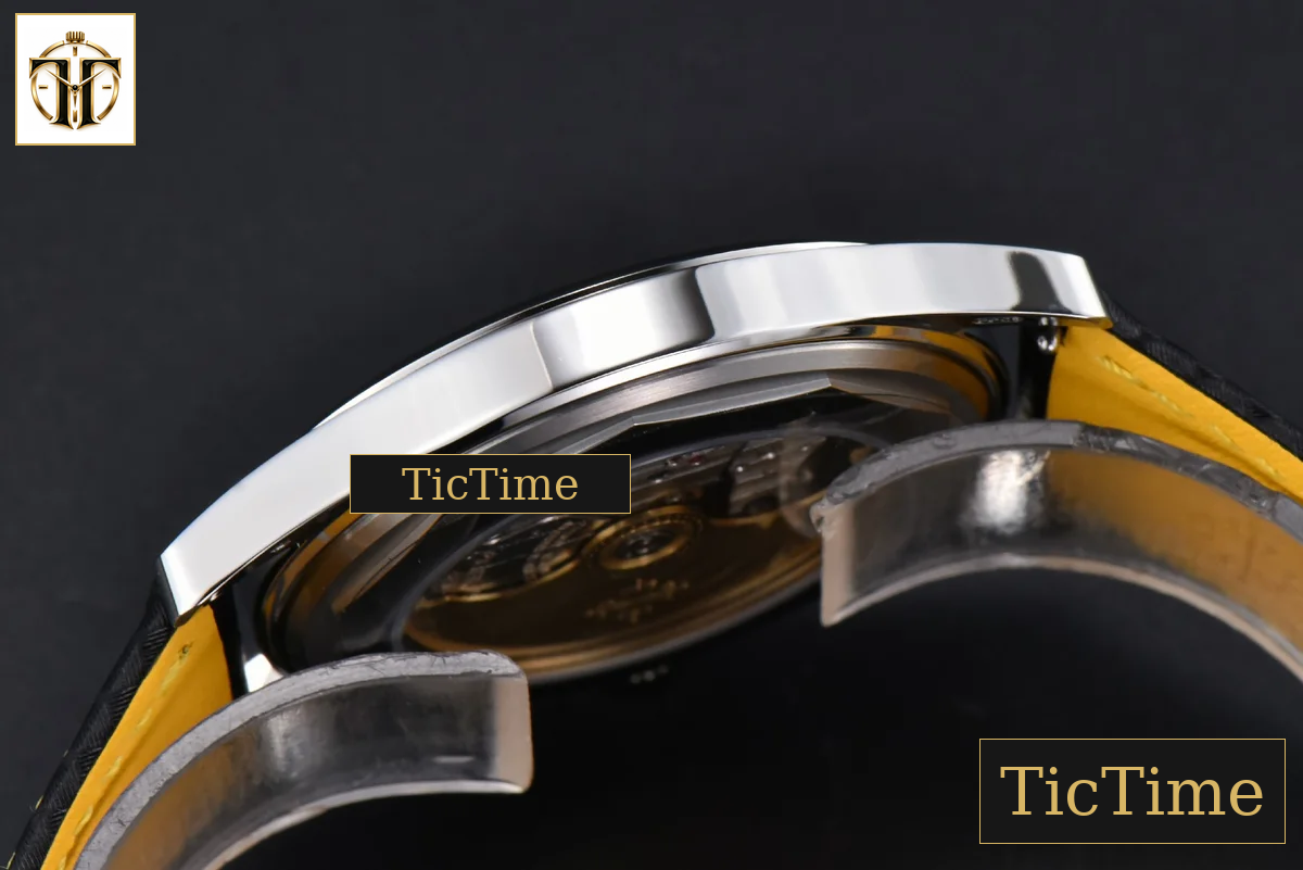 Calatrava 6007G 40mm ZF Black Dial Yellow Hand Nylon Strap 9015 — foto 15
