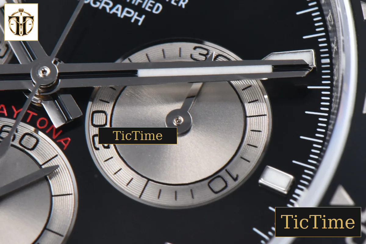 Daytona 126519 40mm BPF SS Black Dial Sliver Subdial Black Oysterflex Strap SH4131 — foto 8