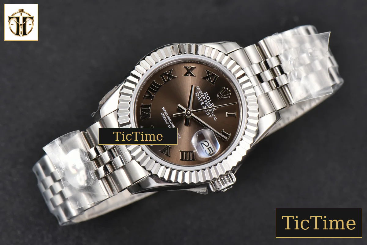 DateJust Ladies 28mm WF Gray Dial Roma Marker Jubilee Bracelet A2236 — foto 3