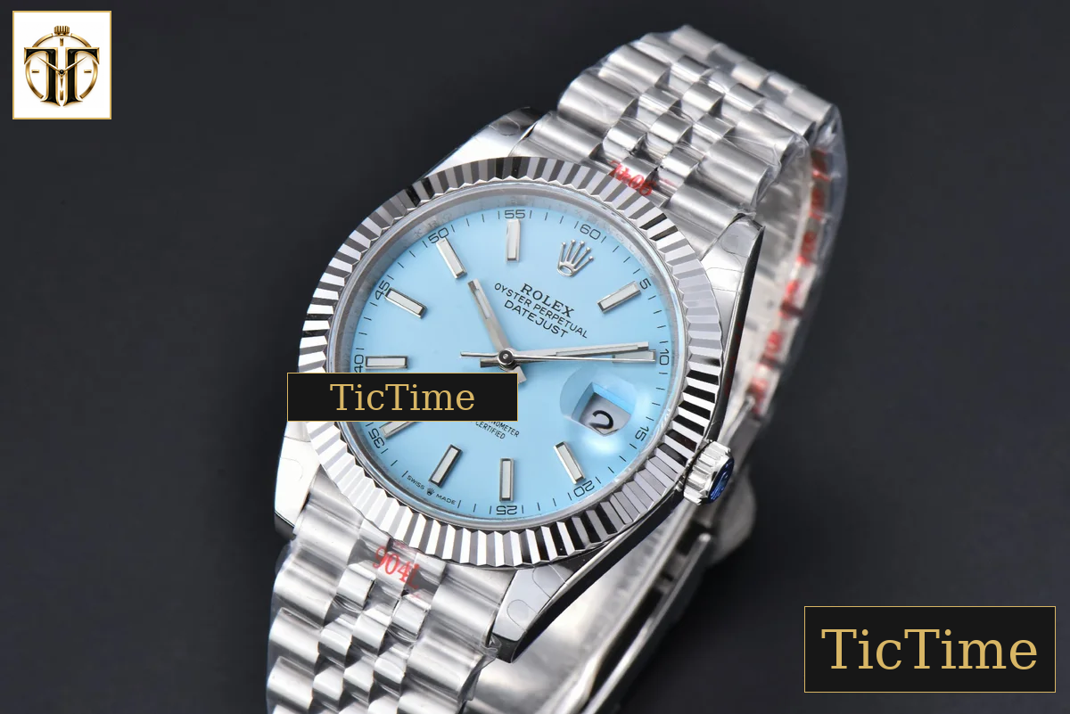 DateJust 126334 41mm GMF Tiffany Blue Dial Jubilee Bracelet Tungsten Heavy Version A3235 — foto 5