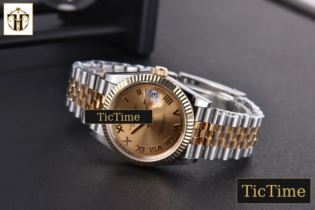 DateJust 904L 36mm GMF YG/SS Fluted Bezel YG Dial Roma Marker Jubilee Bracelet VR3235 — foto 16