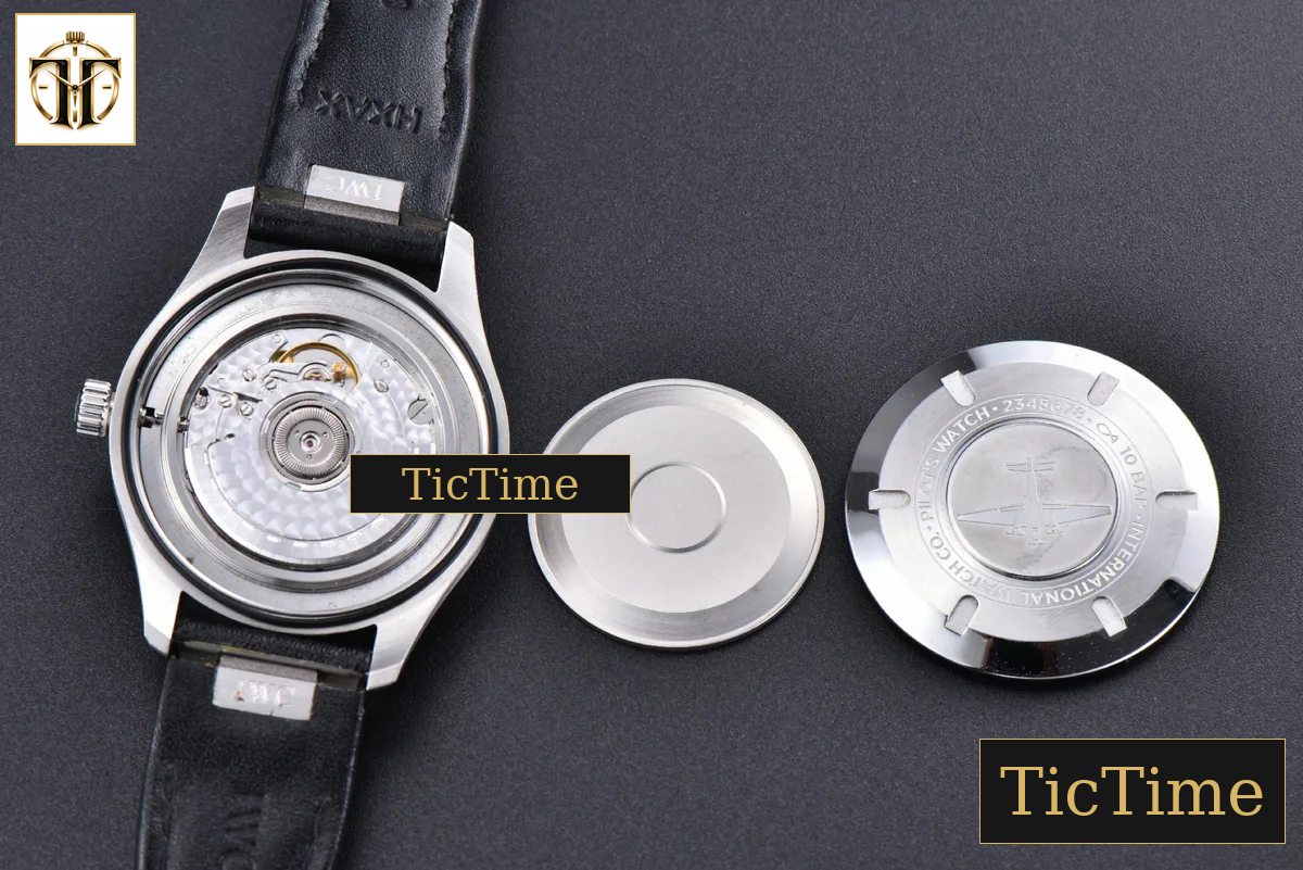 Mark XX IWC328201 40mm GSF Black Dial Black Leather Strap A2892 — foto 22