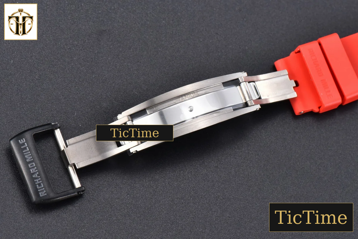 NTPT RM055 42.7mm BBRF Red Skeleton Dial Red Rubber Strap RMUL2 — foto 29
