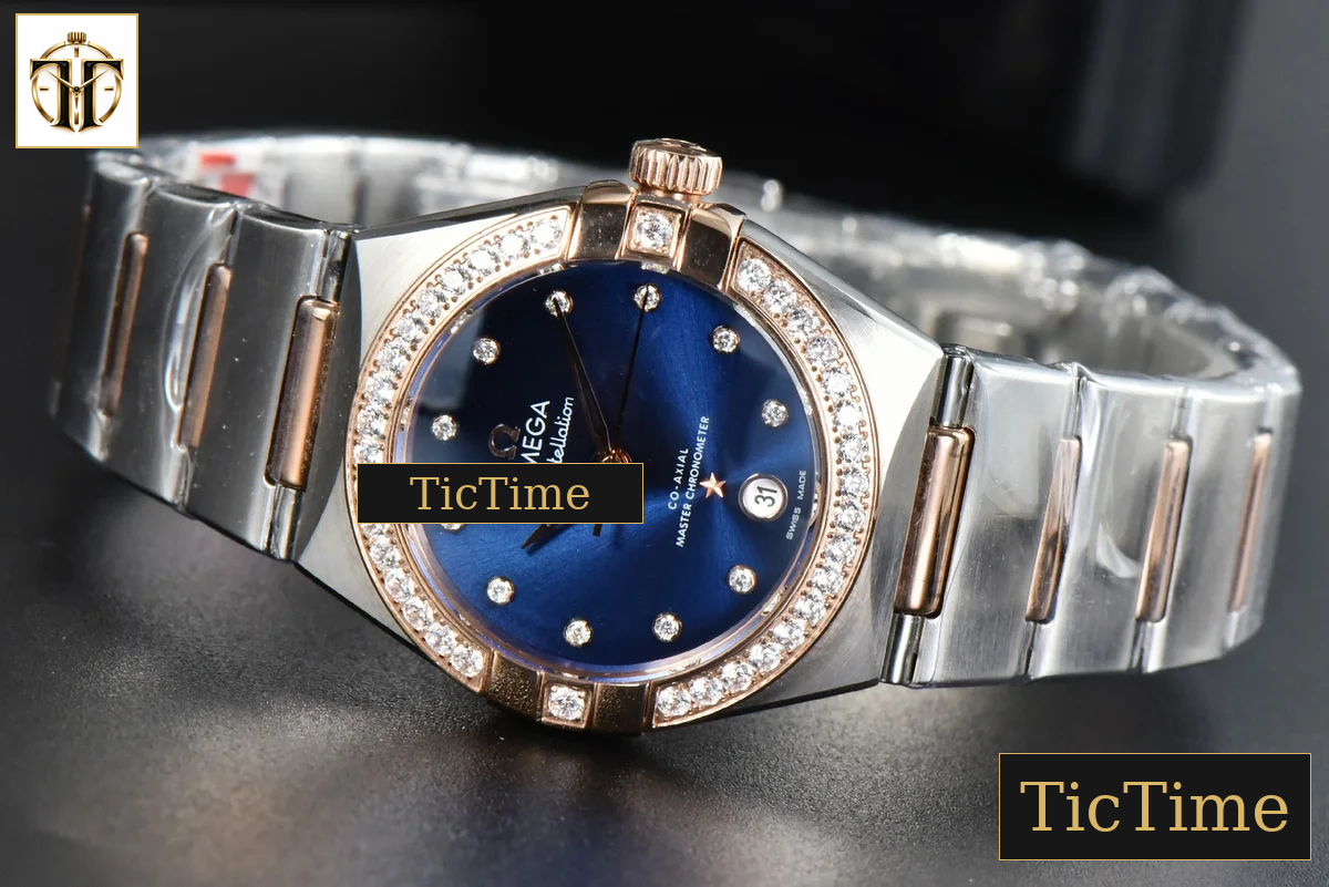Constellation 29mm TWSF RG Diamond Blue Dial RG/SS Bracelet A8700 — foto 11