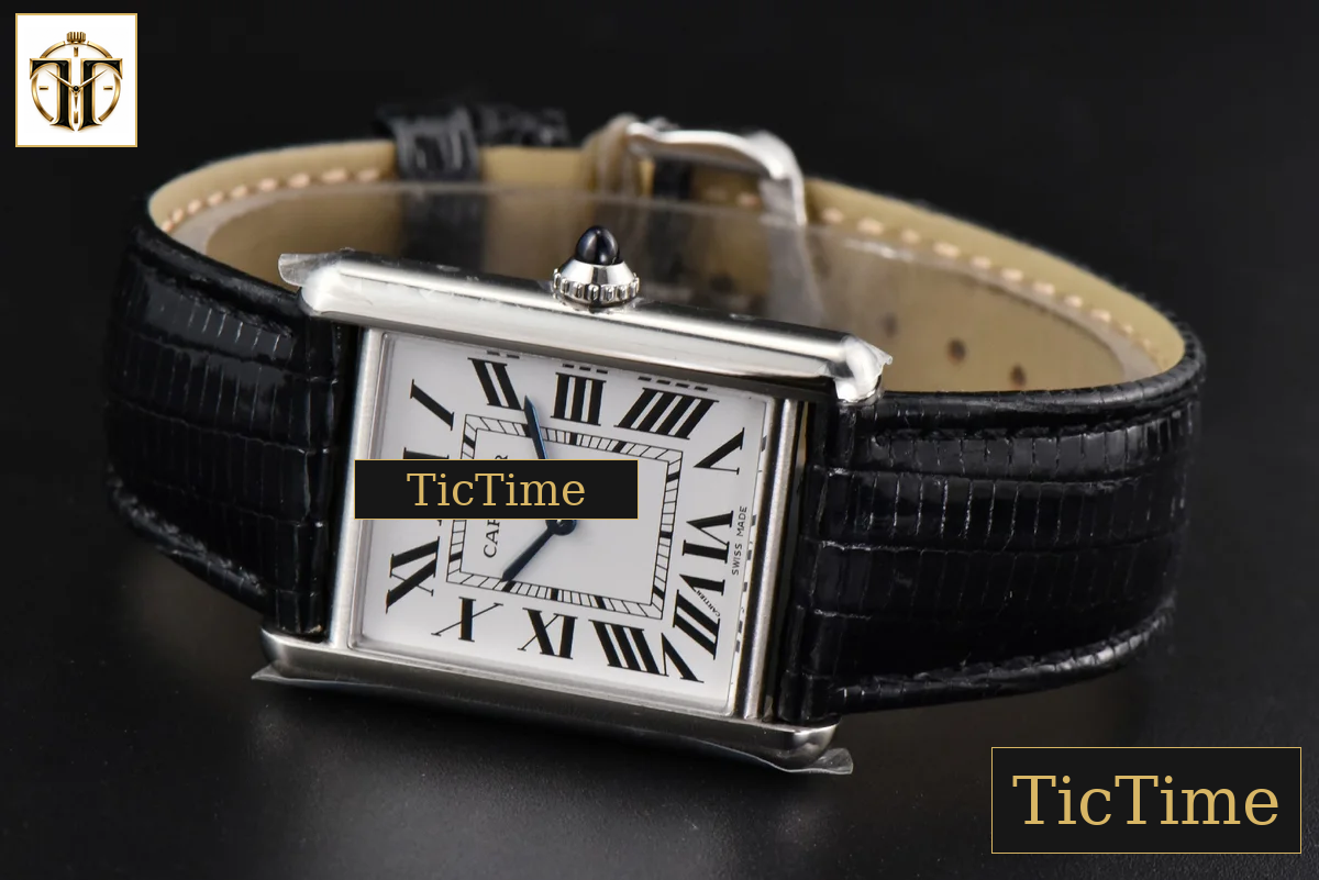 Tank Must Large 33.7×25.5mm K11F White Dial Black Croc Texture Strap Quartz — foto 11
