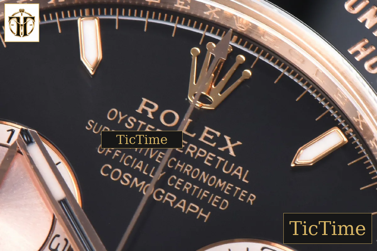 Daytona 126515 40mm Clean Factory RG Black Dial RG Subdial Oysterflex Strap DD4131 — foto 5