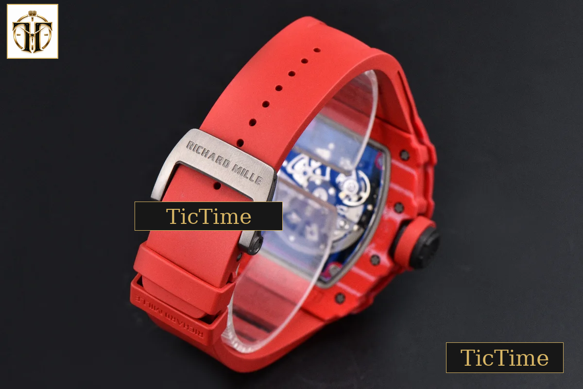 RM035-02 APSF Red NTPT Red Rubber Strap V2 (Free Sprung) RMAL1 — foto 33