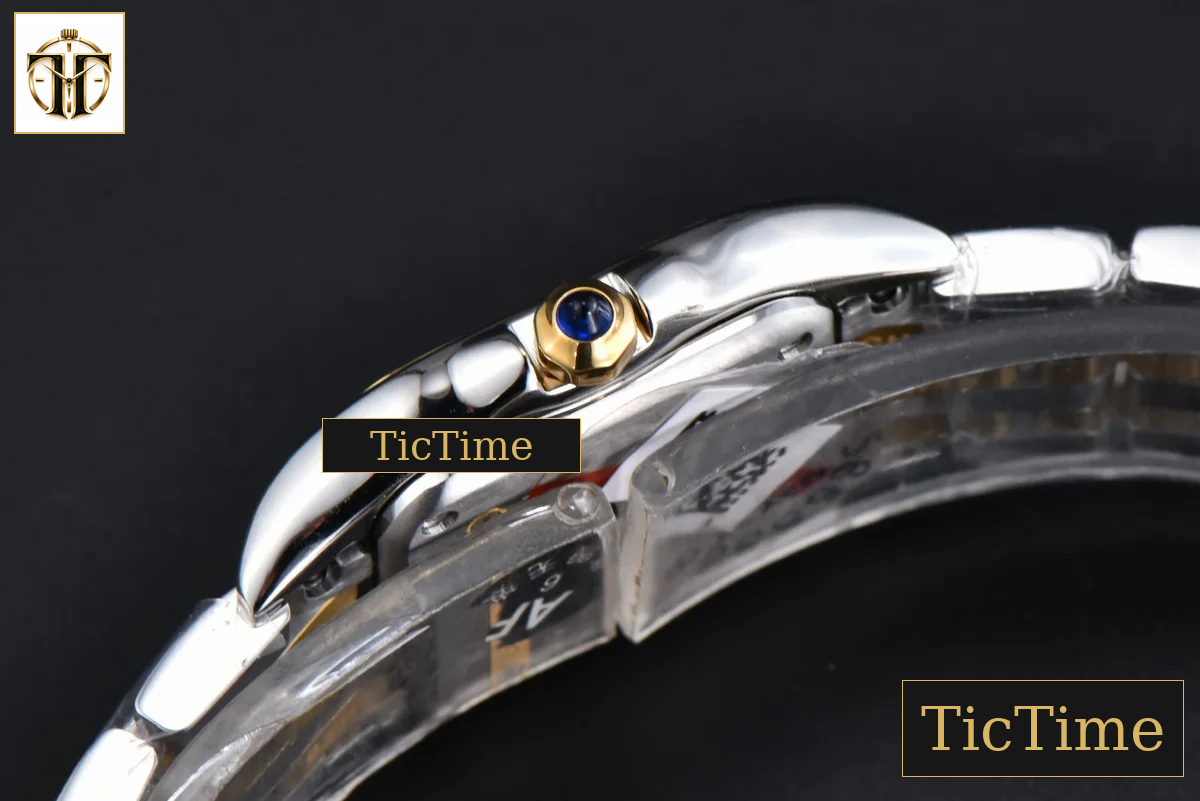 Panthère 22mm AF SS/YG White Diamond Dial Diamond Bezel SS/YG Bracelet Ronda Quartz — foto 12