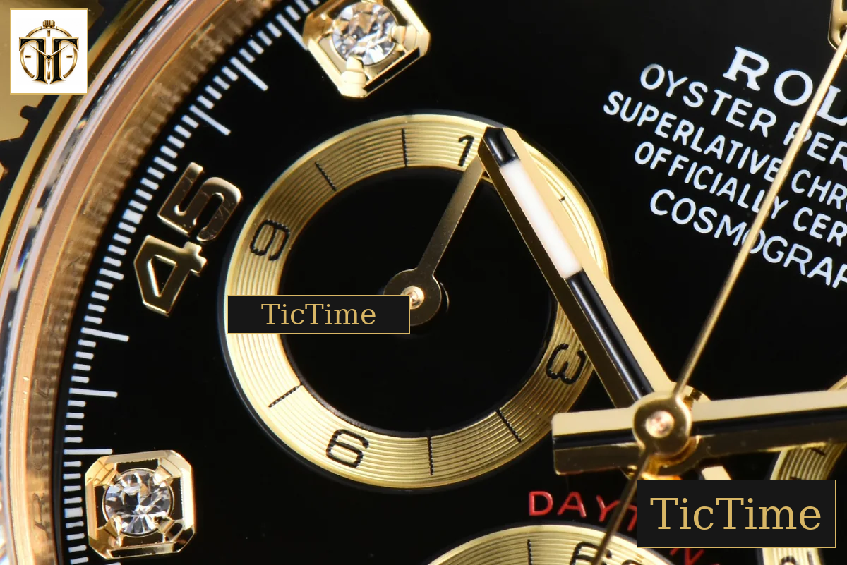 Daytona 116508 APSF YG Black Dial Diamond Marker YG Bracelet SH4130 — foto 7